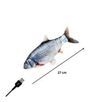 Peixe Carpa prata pelúcia