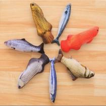 Peixe Com Catnip Brinquedo Gatos 18cm