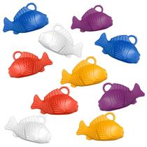 Peixe de Plástico para Pescaria - 10 Unidades - Real Seda