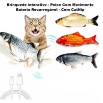 Peixe elétrico brinquedo pet Usb pet para gato de todas as idades