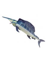 Peixe Espada de Pelúcia Realista Azul 93 cm Antialérgico