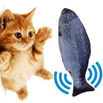 Peixe Mexe-Mexe Pet Gatos Brinquedo Desestressante Recarregável Em Veludo Macio 28631 - Eletrônica Total
