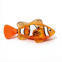 Peixe Palhaço Robótico Elétrico Fotossensível Para Decoração De Aquário E Brinquedo Para Gatos