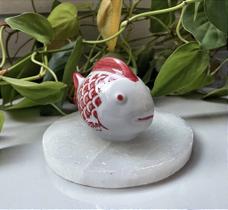 Peixe Porcelana Chinesa Vermelha - Simbolo de Prosperidade Peixe Porcelana Chinesa Vermelha - Simbolo de Prosperidade