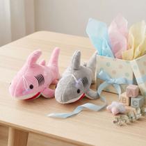 Peixe Tubarao de Pelucia Grande 30cm Ventosa Fixa no Vidro Decoracao Cha de Bebe Boneco Macio Kids