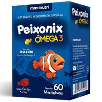 Peixonix Ômega-3 Sabor Cereja mastigável - 60 Caps Peixonix Ômega-3 Sabor Cereja mastigável - 60 Caps