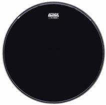 Pele Attack Drumheads 1-Ply Medium Hazy Black 08 Filme Único Preto DHA8B