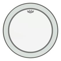 Pele Bumbo 22” Simples Transparente Remo Powerstroke 3 Impact Patch