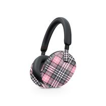 Pele compatível com fones de ouvido Sony WH-1000XM5 Pink Plaid