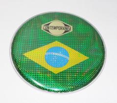Pele Contemporanea 12 Polegadas 48P Bandeira Brasil Pele Contemporanea 12 Polegadas 48P Bandeira Brasil