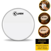 Pele Leitosa Luen 10” Para Tom Caixa Percussão Bateria Som Profissional Resistente