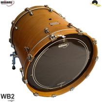 Pele para Bumbo ou Surdo Williams Target - WB2 Duplo filme Black 18 - Williams Drumheads