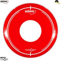 Pele para Tom e caixa Williams Target Dot - RDT2 Duplo filme RED 13 - Williams Drumheads