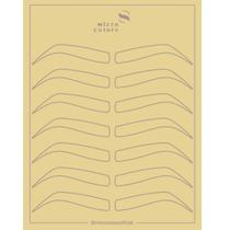 Pele Piaui Sintética Cinza Com Desenho Para Treino De Microblading Micropigmentação Fio a Fio 15X20 Pele Piaui Sintética Cinza Com Desenho Para Treino De Microblading Micropigmentação Fio a Fio 15X20