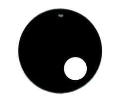 Pele remo encore 20 resposta preta c/furo bumbo en-1020-es Pele remo encore 20 resposta preta c/furo bumbo en-1020-es