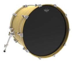 Pele Remo Powerstroke 3 Ebony 20 Resposta de Bumbo com Muffle (10424)