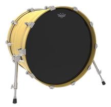 Pele Remo Powerstroke 3 Ebony 23 compatível com DW resposta de bumbo com muffle (16707)