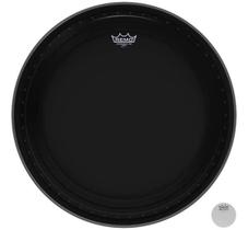 Pele Remo Powerstroke Pro Ebony 18 com Abafador Extra e Sistema de Overtones (10479)