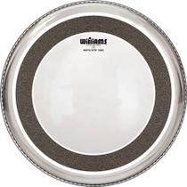 Pele Williams Muffle W1FF Clear 20 com anel abafador de espuma estilo Evans Emad W1FF5-10MIL-20 - Williams DrumHeads