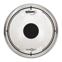 Pele Williams Target Dot DT2 Clear 18 Bass filme duplo com Dot pra bumbo DT2-188-18BD
