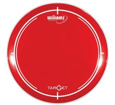 Pele Williams Target WR2 Red de Bumbo 20 Filme Duplo Vermelha com óleo WR2-188-20 - Williams DrumHeads