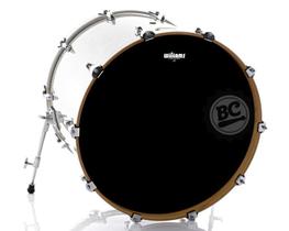 Pele Williams WS1 Black Bass 22 preta de bumbo tipo Ebony WS1-10MIL-22 resposta ou batedeira