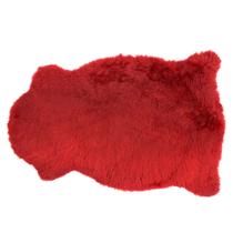 Pelego Natural de Pele de Carneiro SV7945 - Vermelho - Selaria Vertentes