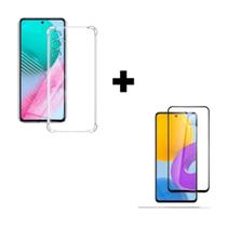 Película 3D de Vidro + Capa Capinha Anti Impacto Para Samsung Galaxy A55 Transparente