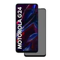 Película 3D de Vidro Privacidade Anti Espião para Motorola Moto G24 - LXL