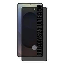 Pelicula 3D de vidro Privacidade Compatível para Smartphone Samsung GALAXY S25 Ultra com furo