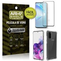 Película 3D Full Cover Fácil Aplicação Galaxy S20 Plus+ Capa antishock - Armyshield