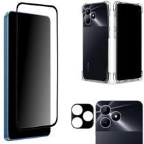 Película 3D Vidro + Câmera + Capinha Para REALME Note 50 4g