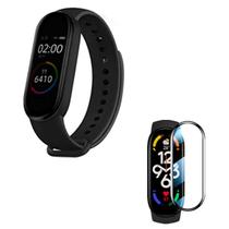 Película 5D Nano + Pulseira Silicone Sport Compatível com Mi Band 7