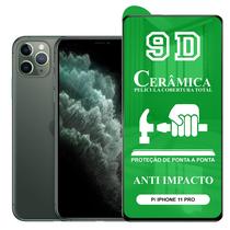 Película 9D Cerâmica iPhone 11 Pro - Protetora Anti Impacto Queda Choque Shock Flexível Nano Gel