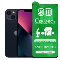 Película 9D Cerâmica iPhone 13 Normal - Protetora Anti Impacto Queda Flexível Nano Gel