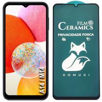 Película 9d Privacidade Fosca Ceramica Compatível Com Samsung Galaxy A14 / M14