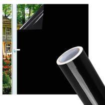 Pelicula Adesiva Blackout Preto Brilho Lavável 5mx50cm
