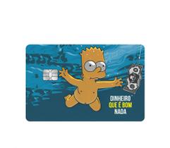 Pelicula Adesiva Cartão De Crédito Débito Simpsons 03 Unidades