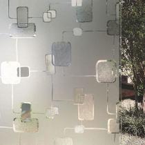 Pelicula Adesiva Eletrostatica 3D para Janela de Vidro Quadrado e Retangulo 120x150cm