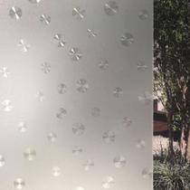 Pelicula Adesiva Eletrostatica para Vidro Blindex Jateado Circulos 200x60cm