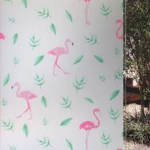 Pelicula Adesiva Eletrostatica para Vidro Blindex Modelo Flamingo 200x60cm