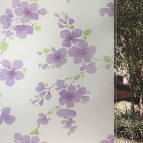 Pelicula Adesiva Eletrostatica para Vidro Blindex Orquideas Roxas 200x60cm Pelicula Adesiva Eletrostatica para Vidro Blindex Orquideas Roxas 200x60cm