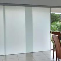 Película Adesiva Vinil Branco Blecaute Para Vidro Janela Envelopar Box Porta Lavável Blockout 2mts