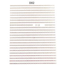 Película adesivo de unhas metalizada rose d02