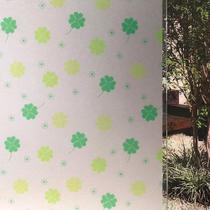 Pelicula Adesivo Eletrostatica Vidro Jateado Trevos da Sorte