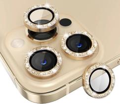 Película Câmera Brilho Feminino Luxo Para iPhone 12