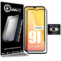 Película Camera + Película FULL 3D Compatível Redmi 9I Sport 6.53 - Cell In Power25