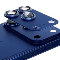 Película Câmera Traseira Compatível Com iPhone 17 Pro Max Ar Alumínio Lente Vidro Temperado Cor:azul escuroKit:1PCS