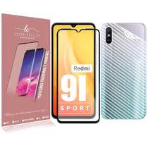 Película Carbono + Pelicula Vidro 3D Compativel Redmi 9I SPORT 6.53 - Luiza Cell25 Película Carbono + Pelicula Vidro 3D Compativel Redmi 9I SPORT 6.53 - Luiza Cell25