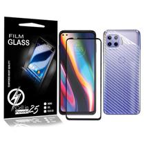 Película Carbono + Pelicula Vidro 3D Moto G 5G Plus 6.7 XT2075 - Cell In Power25